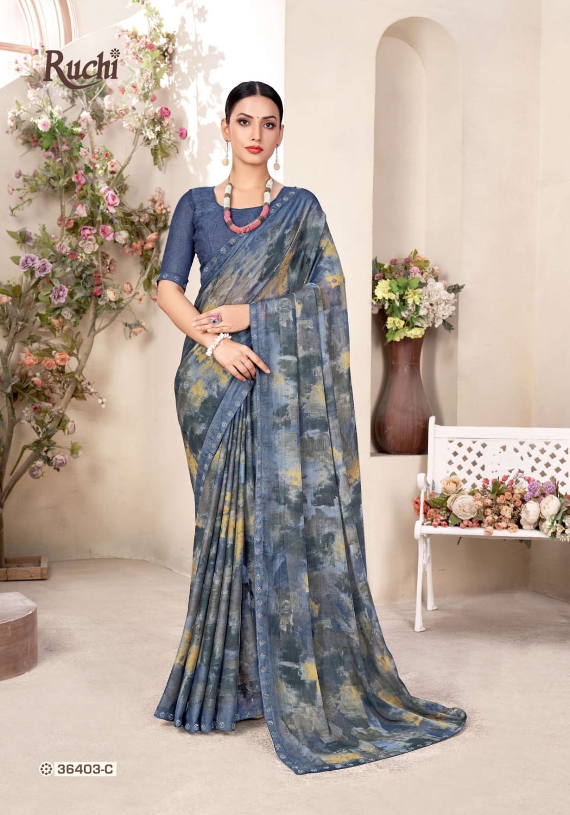 Vanilla 11 By Ruchi Chiffon Printed Sarees Wholesale Shop In Surat